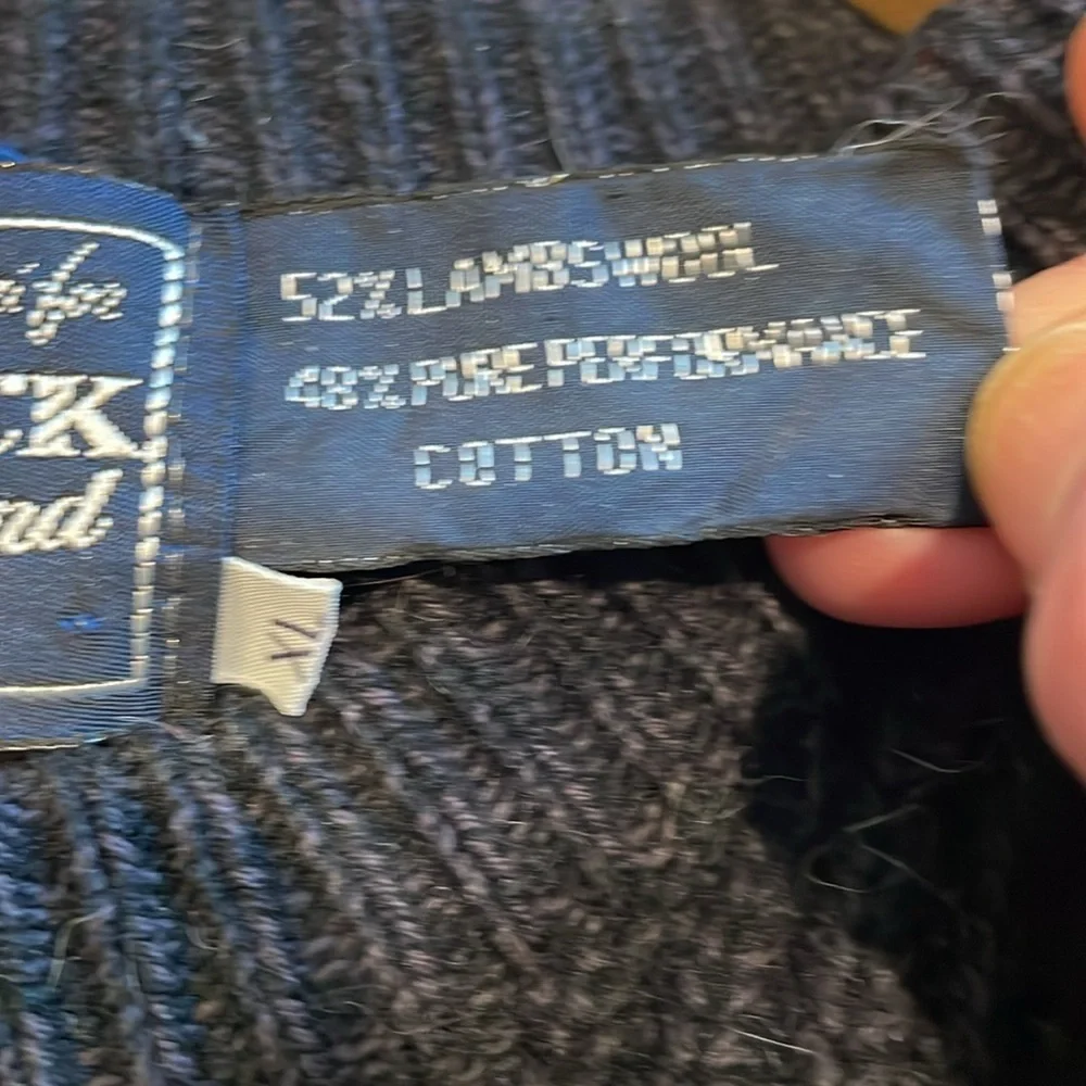 Woodstock by Bernard Vintage Wool Blend Rib Knit Sweater